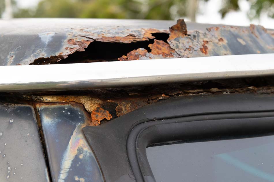 dodge d150 rust corrosion roof cab repair fix